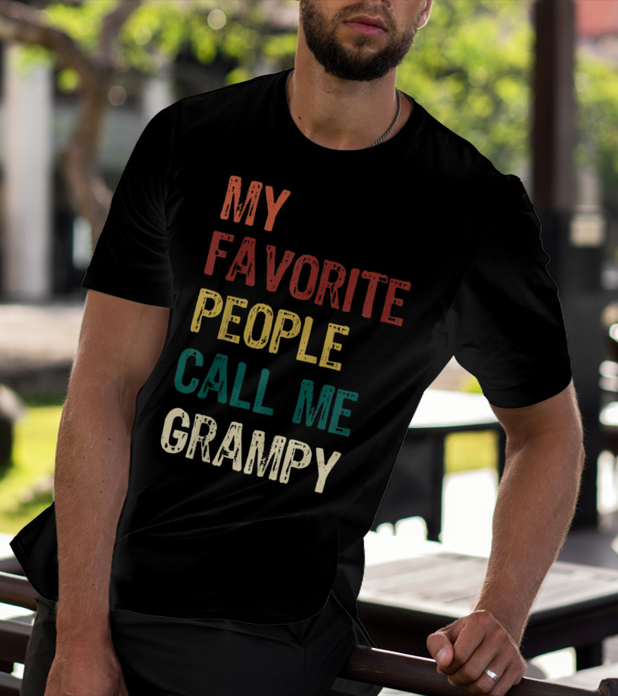 My Favorite People Call Me Grampy Vintage T-Shirt