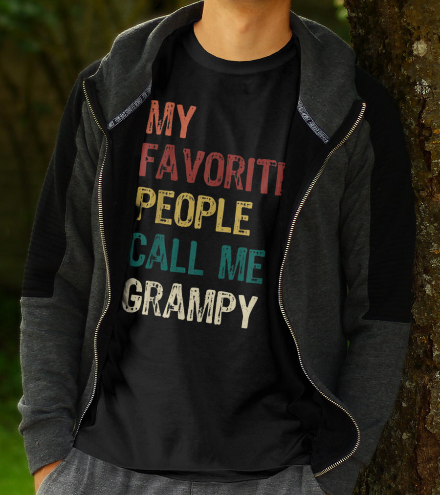 My Favorite People Call Me Grampy Vintage T-Shirt