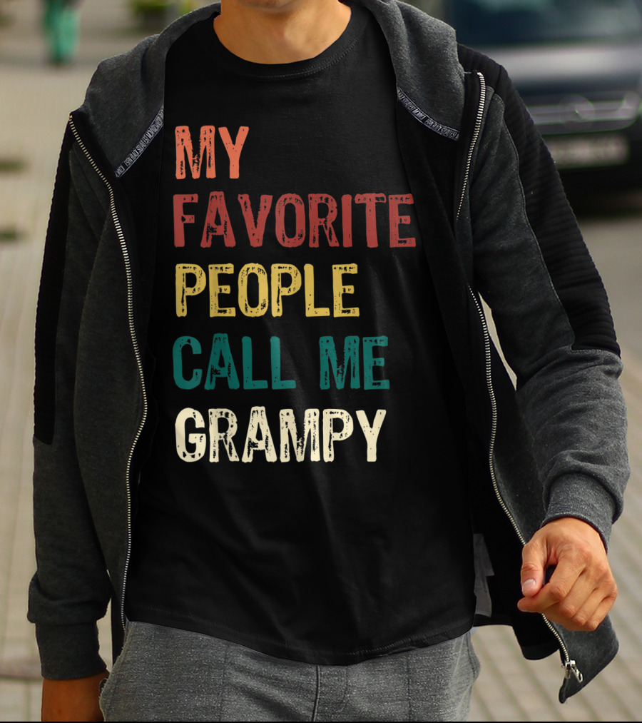 My Favorite People Call Me Grampy Vintage T-Shirt