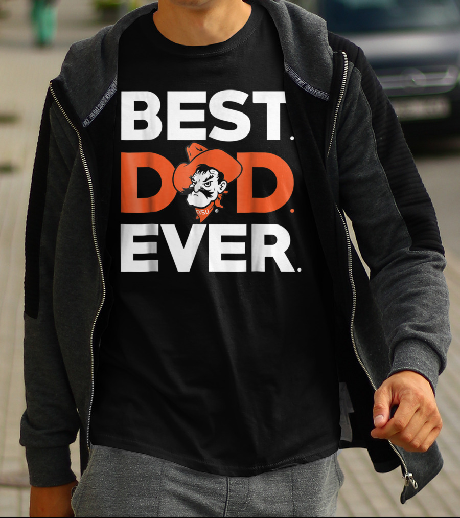 Oklahoma State Cowboys Best Dad Ever Pistol Pete T-Shirt