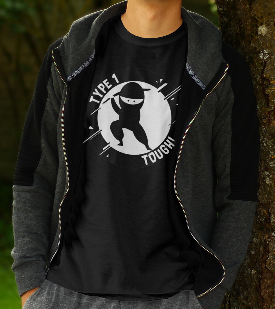 Type 1 Tough Type 1 Diabetes Ninja T-Shirt