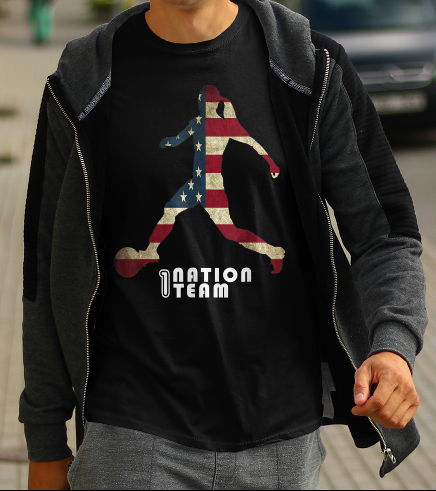 Us Women Soccer One Nation Team Player Fan T-Shirt