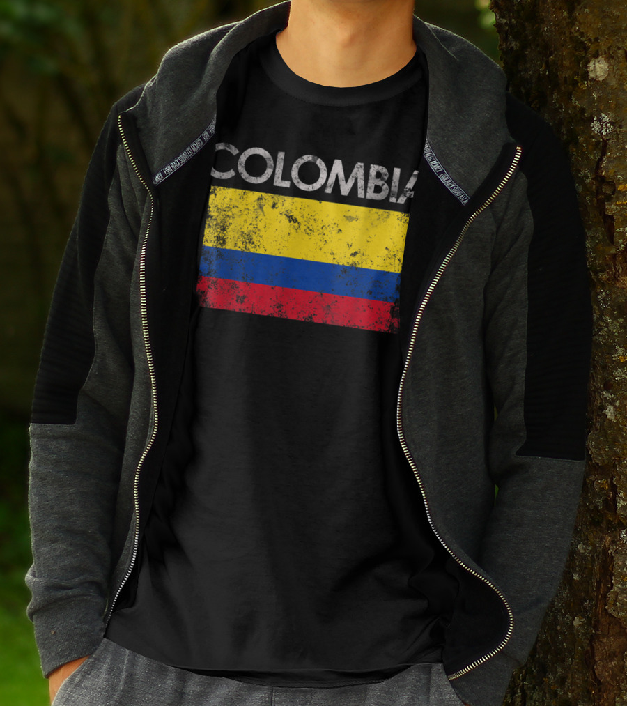 Colombia Flag Vintage Colombian Pride T-Shirt