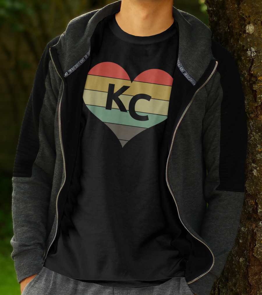 Kansas City Vintage Heart Love KC Men T-Shirt