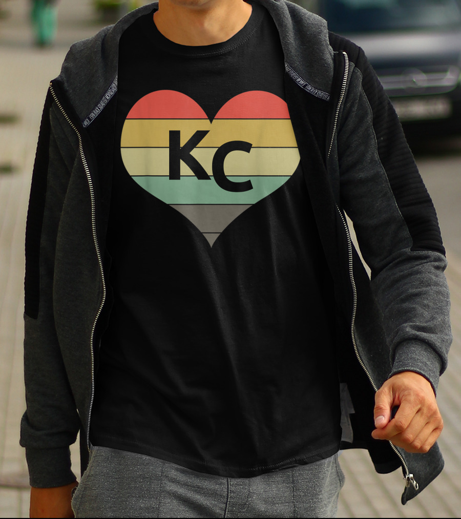 Kansas City Vintage Heart Love KC Men T-Shirt