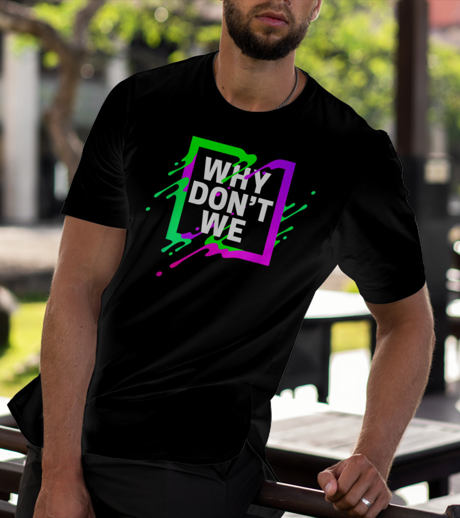 Why Don't We Neon Splash Box T-Shirt