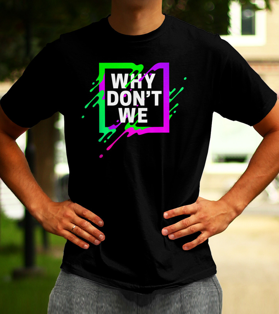 Why Don't We Neon Splash Box T-Shirt