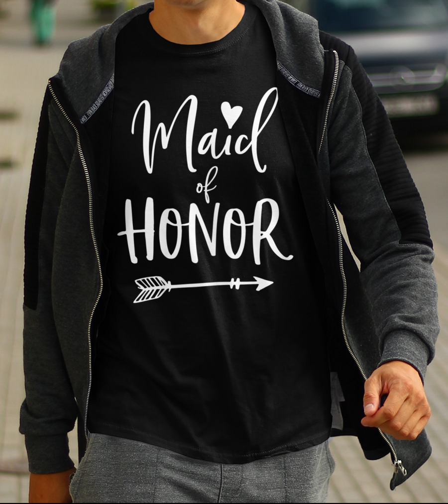Maid Of Honor Heart Arrow T-Shirt