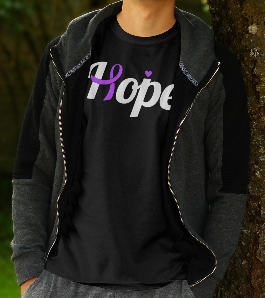 Hope Leiomyosarcoma Cancer Awareness Ribbon T-Shirt