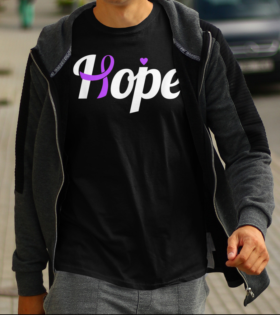 Hope Leiomyosarcoma Cancer Awareness Ribbon T-Shirt