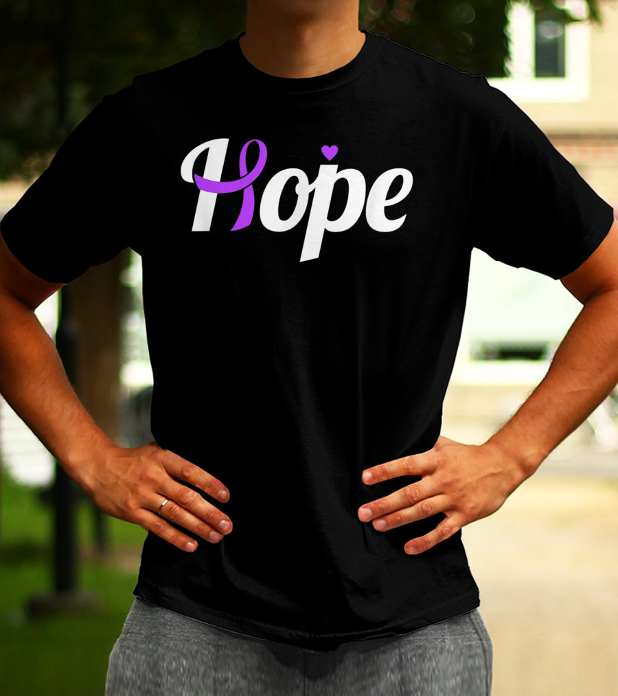 Hope Leiomyosarcoma Cancer Awareness Ribbon T-Shirt