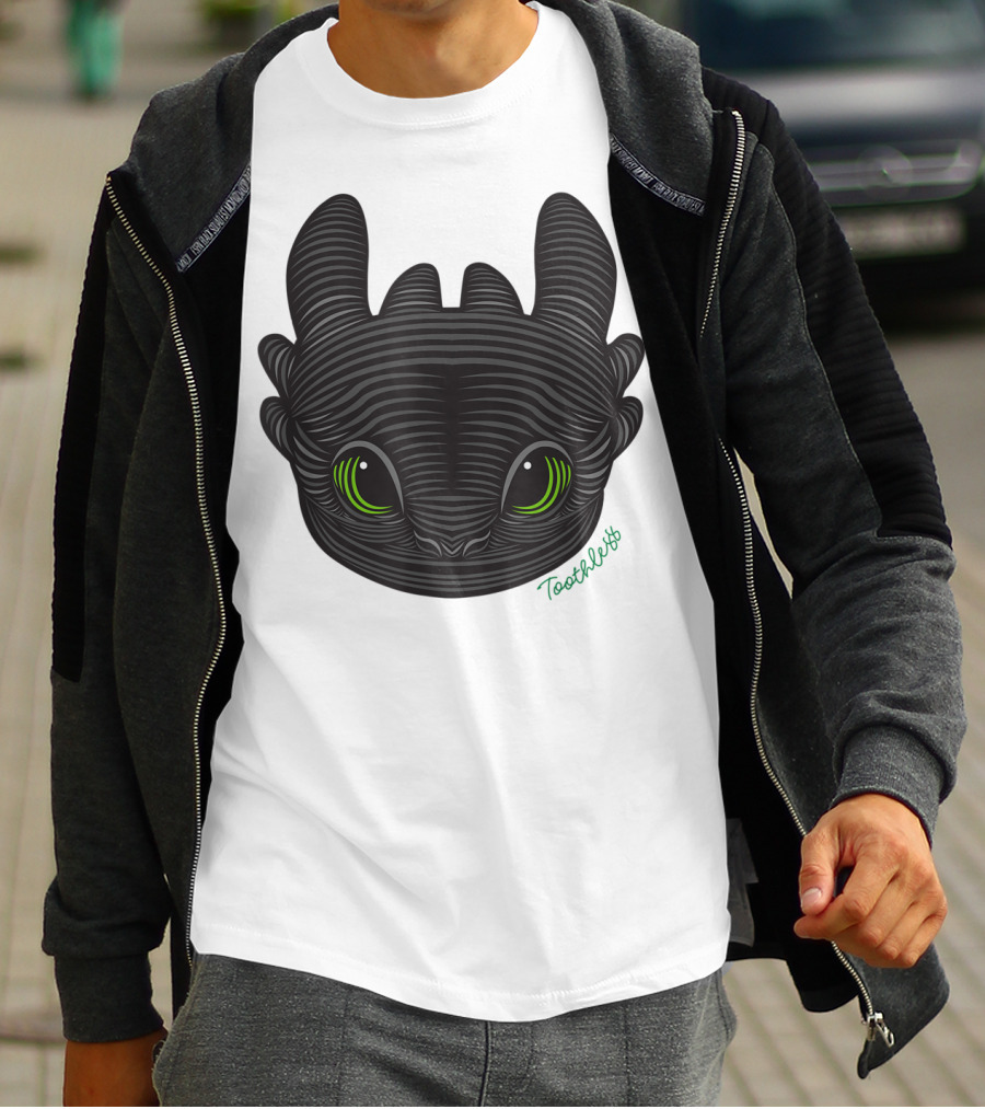 How To Train Your Dragon 3 Hidden World Toothless Green Eyes T-Shirt