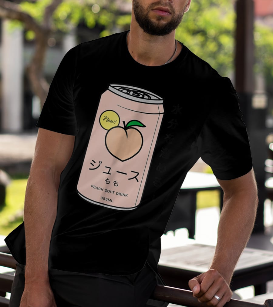New Juusu Peach Soft Drink 355mL Japanese Aesthetic T-Shirt