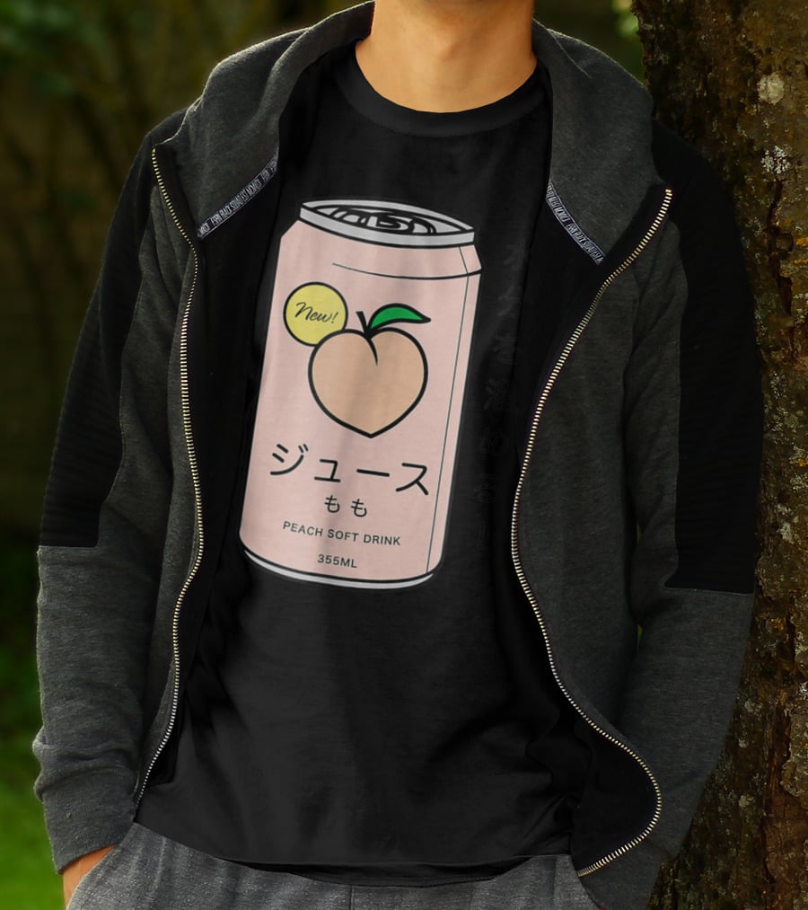 New Juusu Peach Soft Drink 355mL Japanese Aesthetic T-Shirt