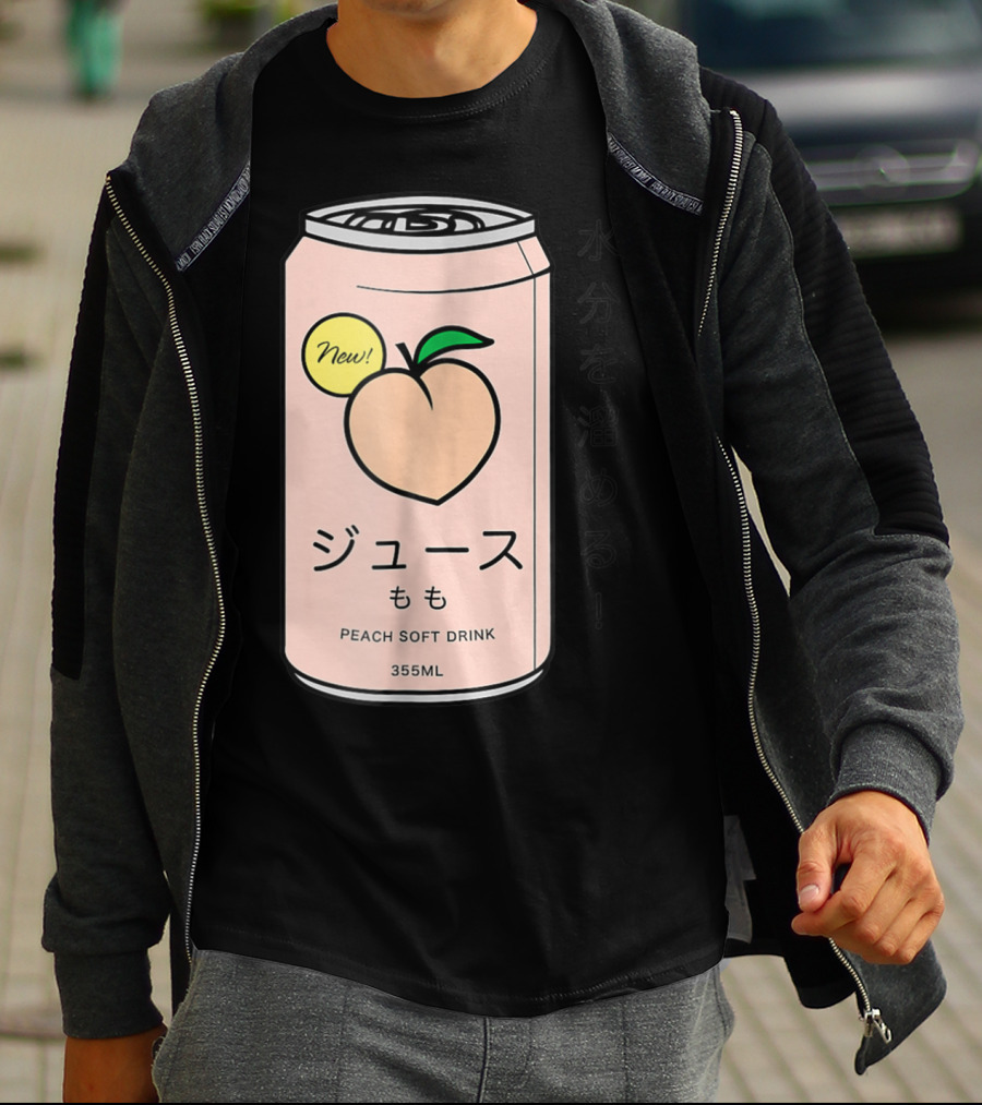 New Juusu Peach Soft Drink 355mL Japanese Aesthetic T-Shirt