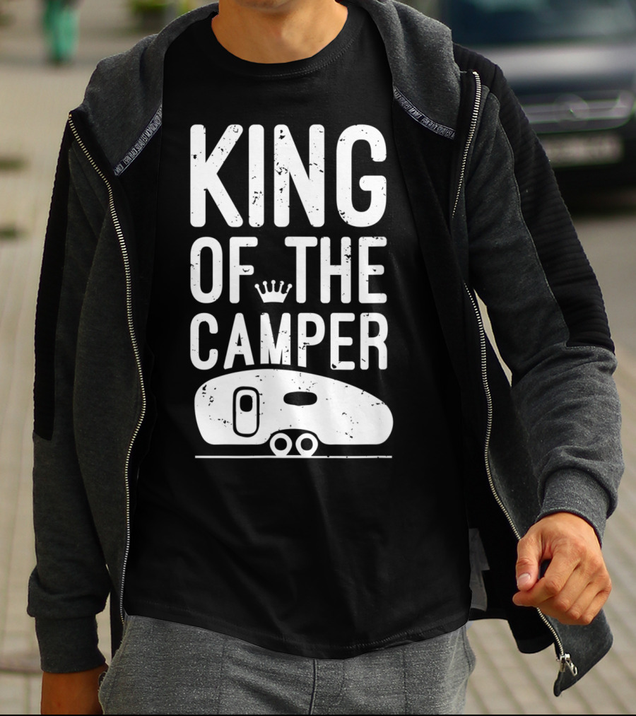 King Of The Camper Camping Enthusiast Crowned Adventure T-Shirt