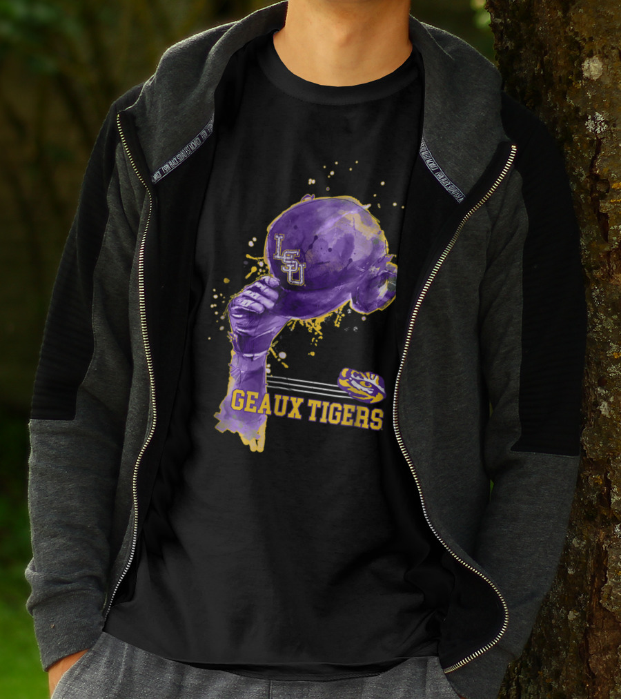 LSU Tigers Geaux Tigers Baseball Hat LSU Helmet T-Shirt