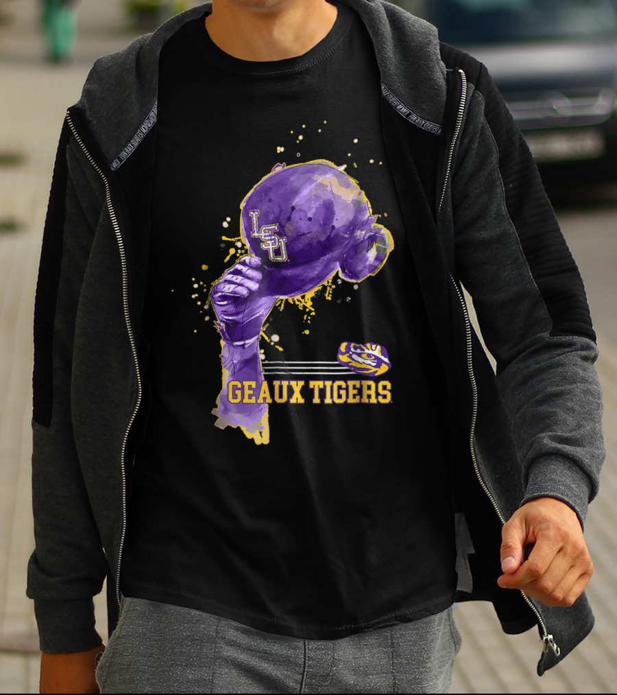 LSU Tigers Geaux Tigers Baseball Hat LSU Helmet T-Shirt
