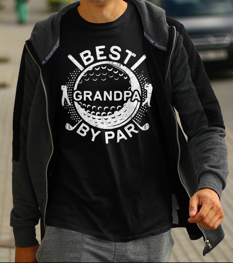 Best Grandpa By Par Golf Lover Father T-Shirt