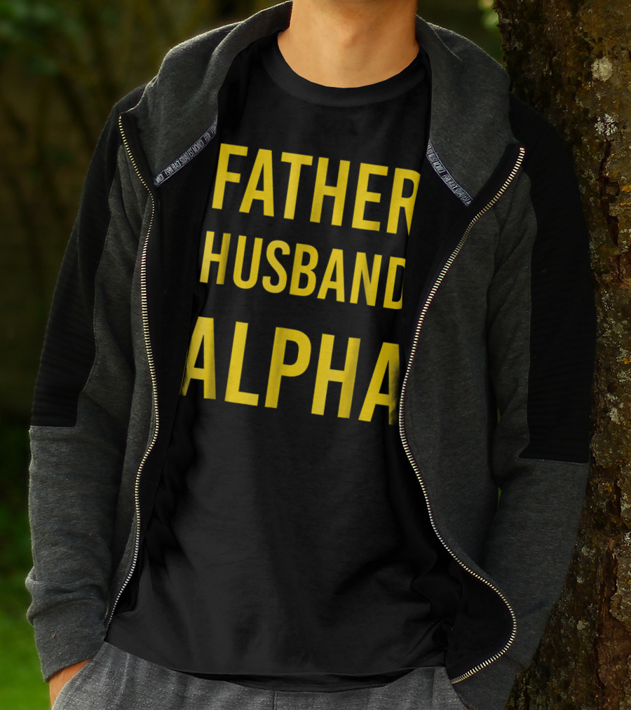 Father Husband Alpha Fraternity Mens T-Shirt