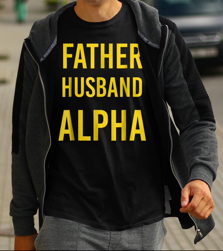 Father Husband Alpha Fraternity Mens T-Shirt
