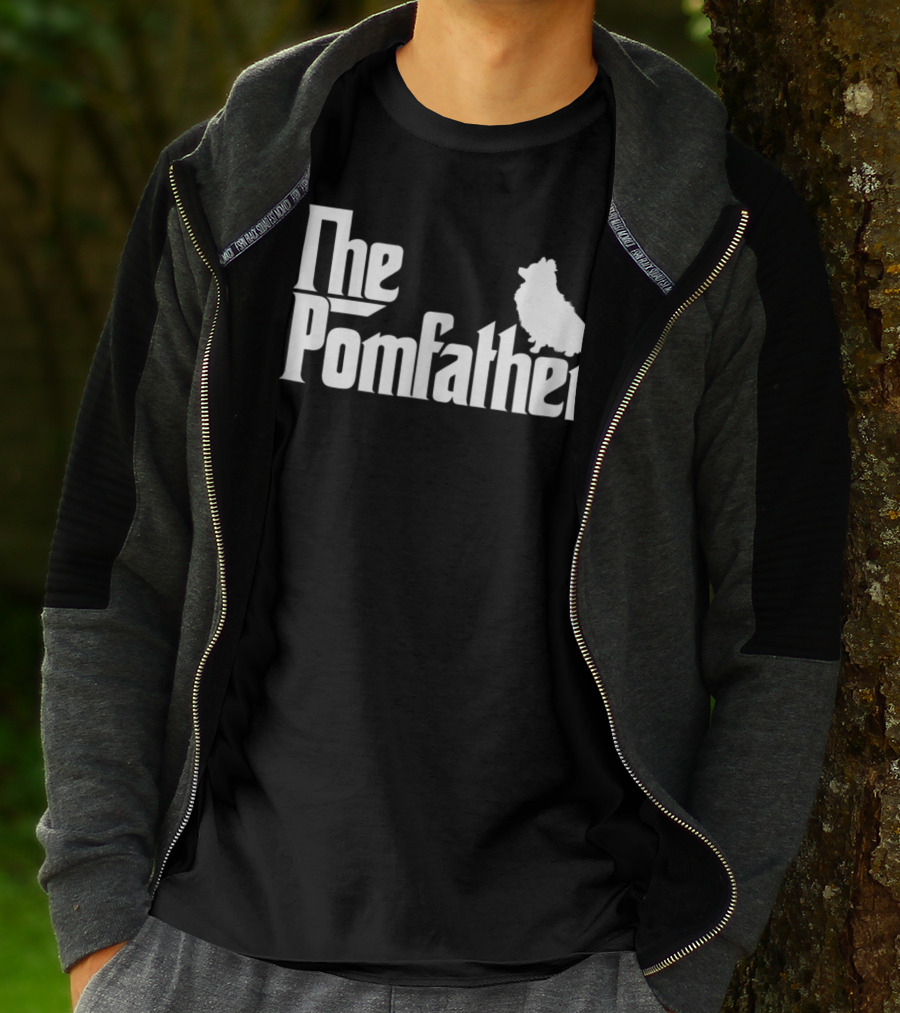 The Pomfather Mens Funny Pomeranian Dad Father T-Shirt