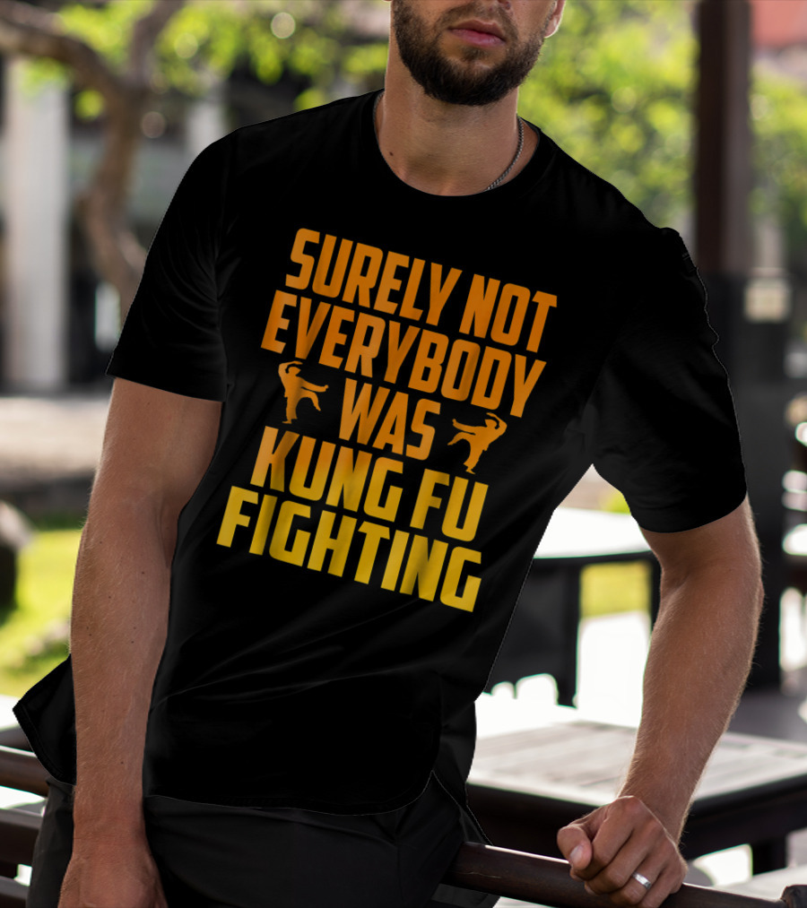 Surely Not Everybody Was Kung Fu Fighting Retro Kung Fu Pose T-Shirt