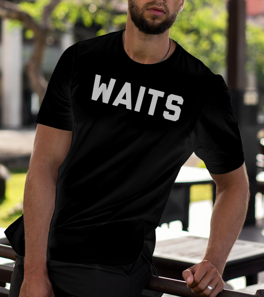Waits Multiple Colors Text T-Shirt