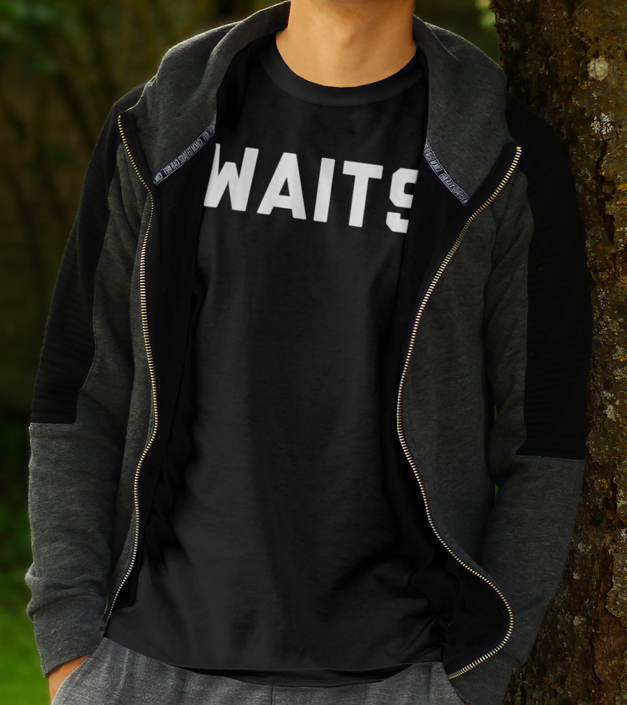 Waits Multiple Colors Text T-Shirt