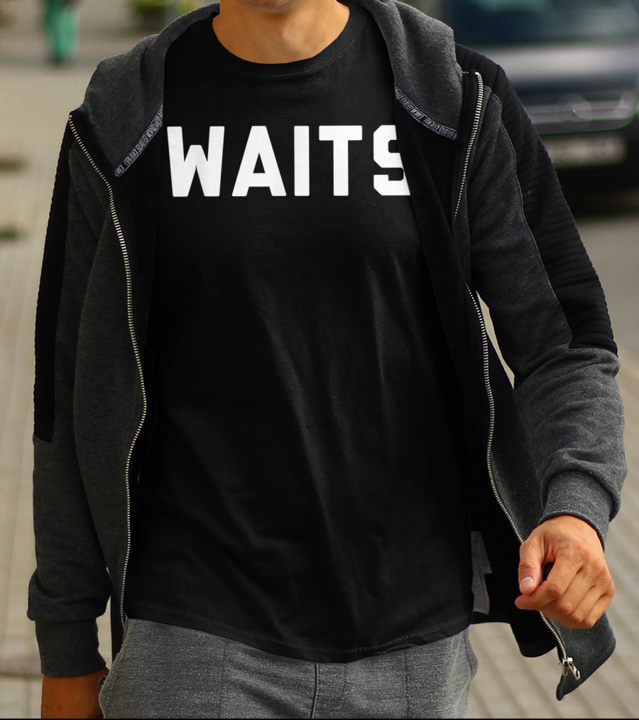 Waits Multiple Colors Text T-Shirt