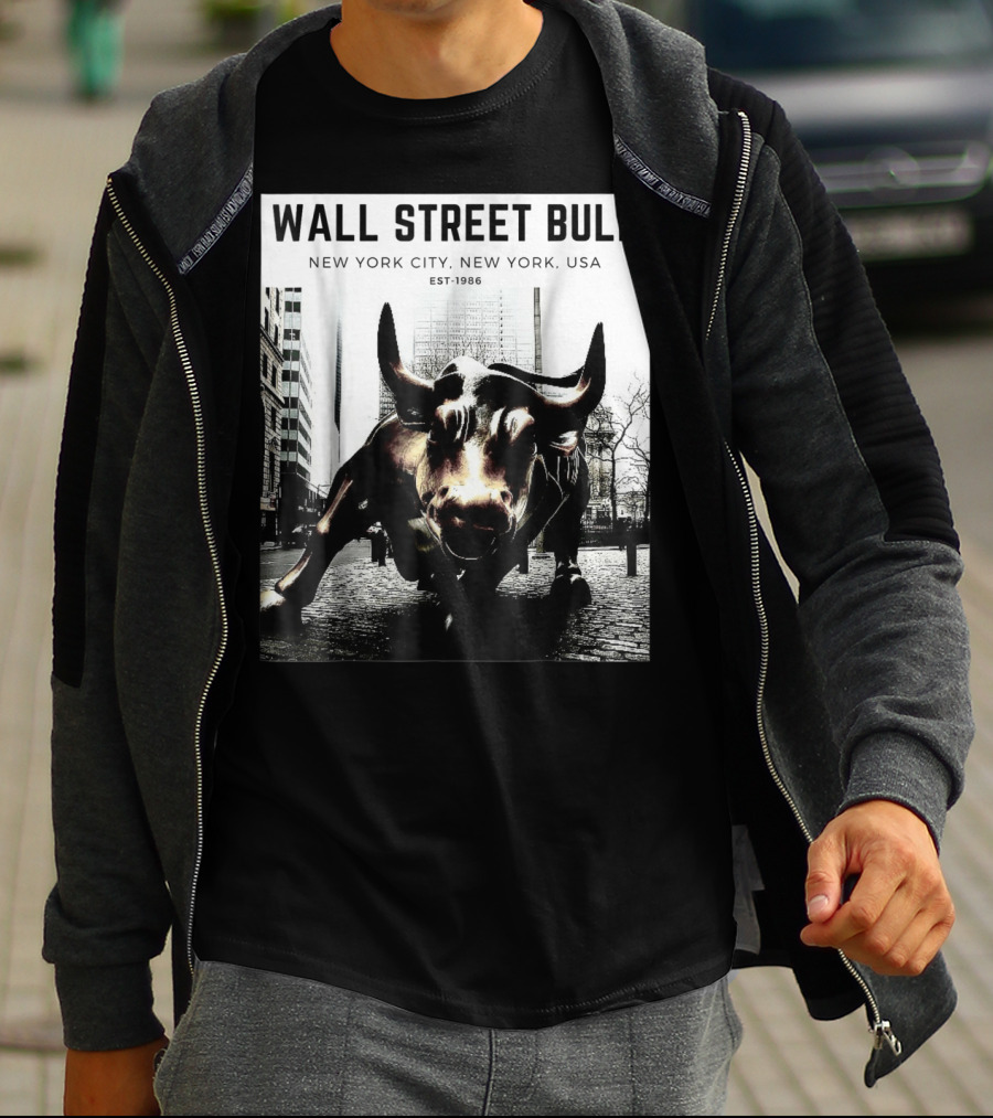 Wall Street Bull New York City EST-1986 T-Shirt
