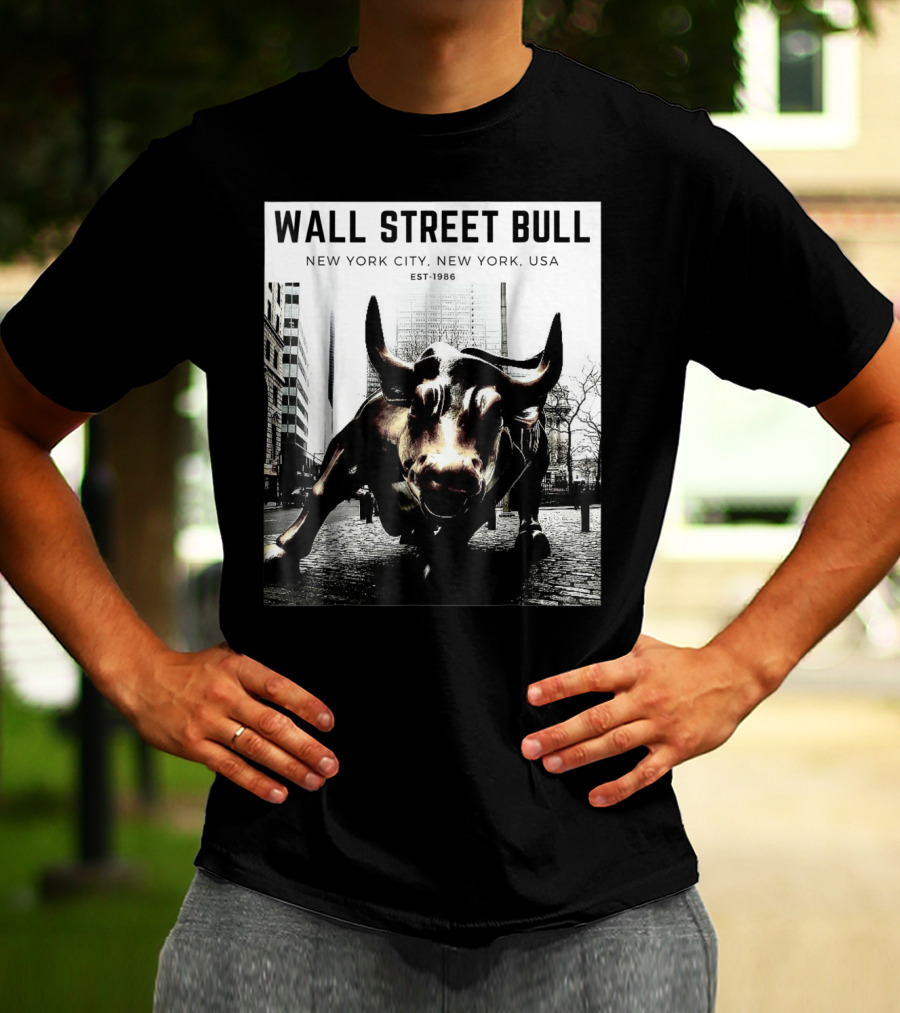 Wall Street Bull New York City EST-1986 T-Shirt