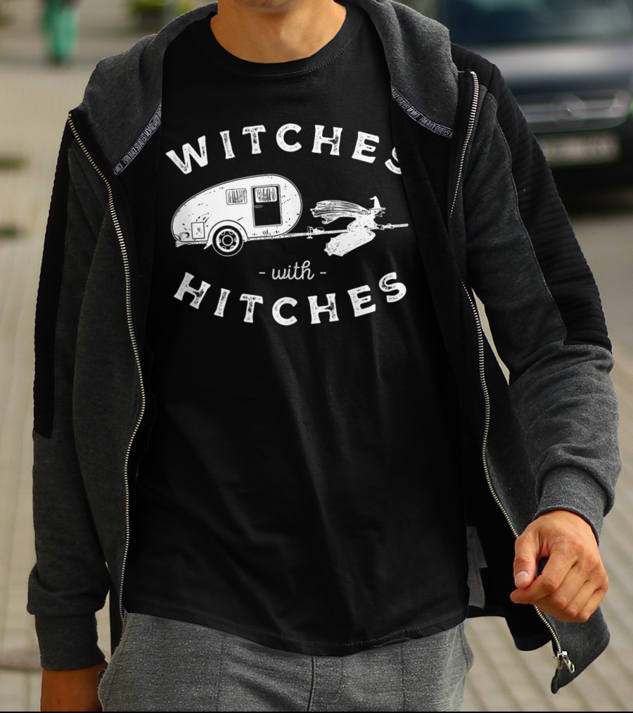 Witches With Hitches Halloween Witches Glamping Glamper T-Shirt
