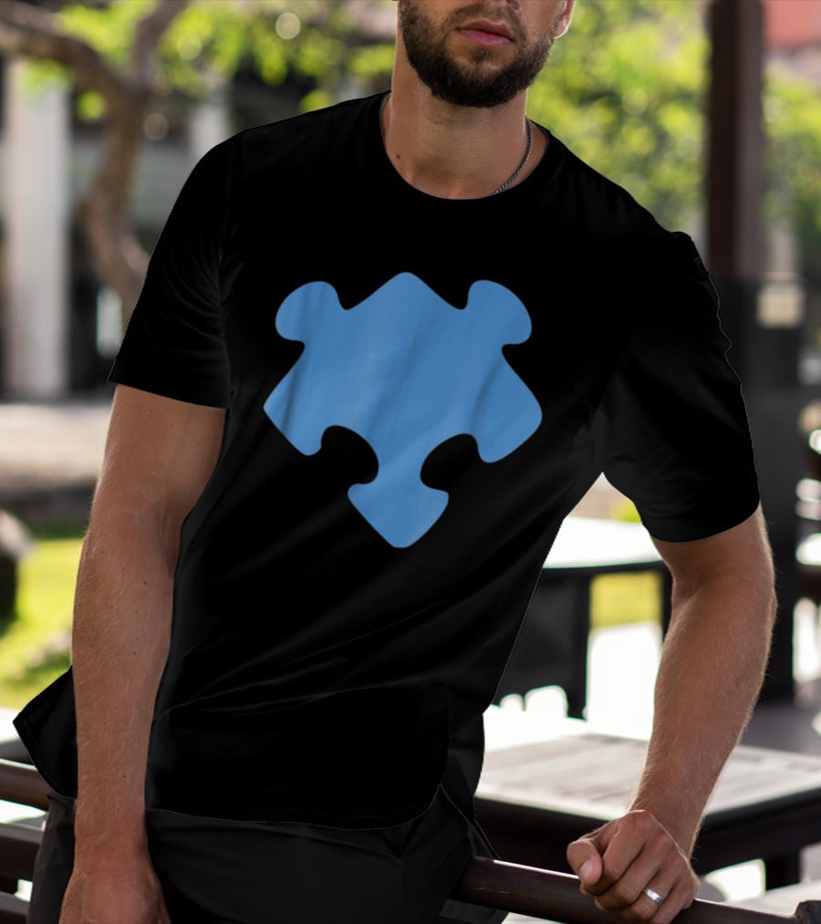 Blue Jigsaw Puzzle Piece T-Shirt