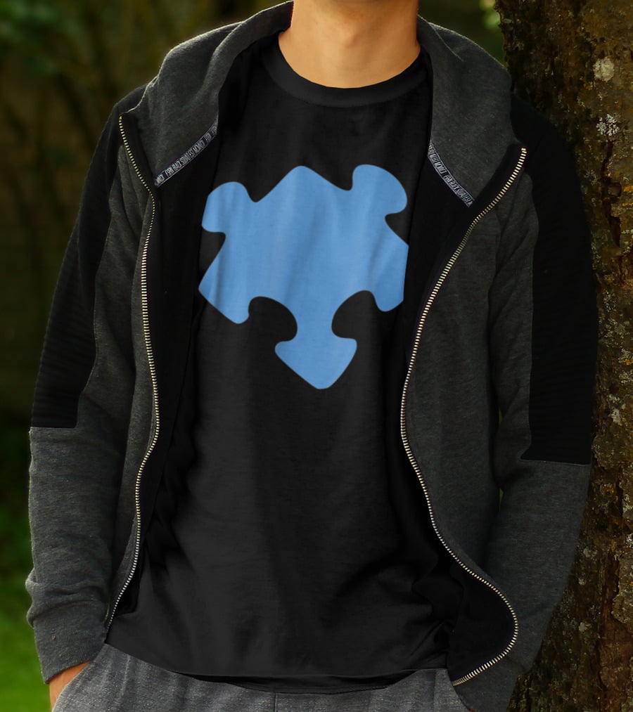 Blue Jigsaw Puzzle Piece T-Shirt