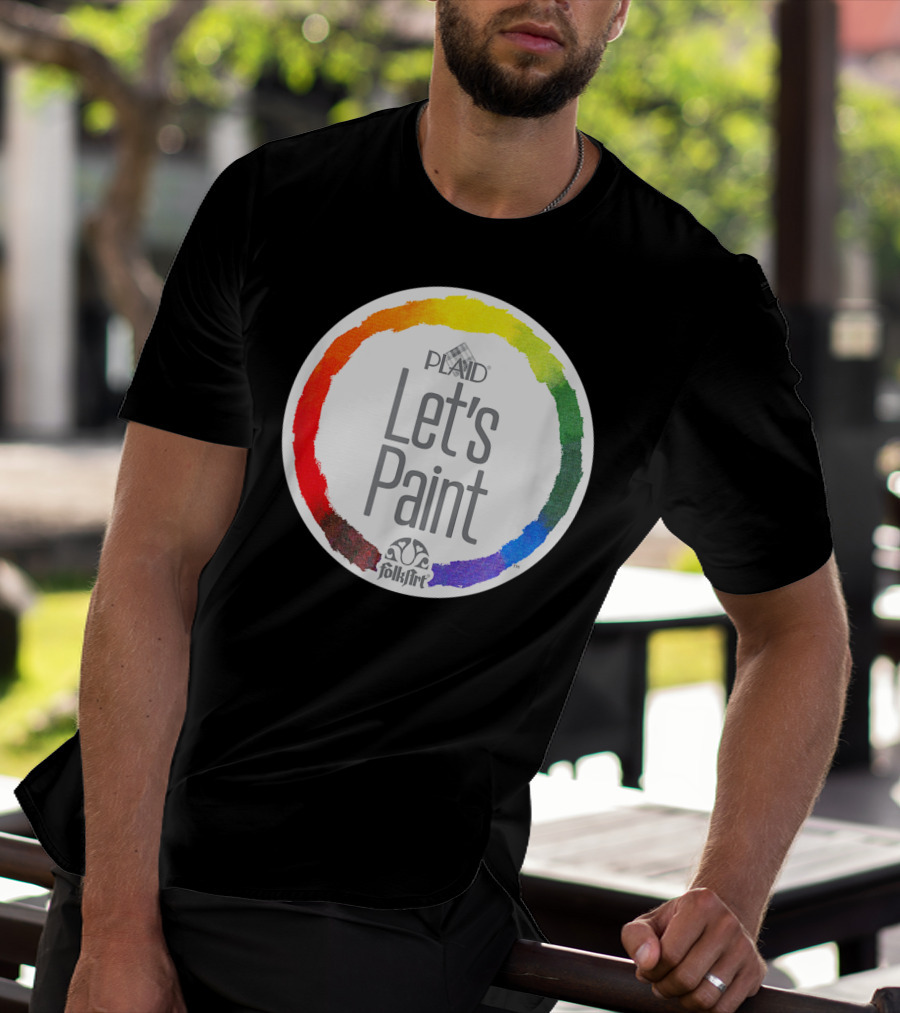 Plaid FolkArt Let's Paint Color Wheel T-Shirt