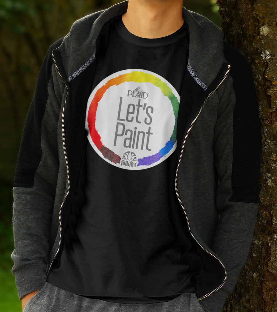 Plaid FolkArt Let's Paint Color Wheel T-Shirt