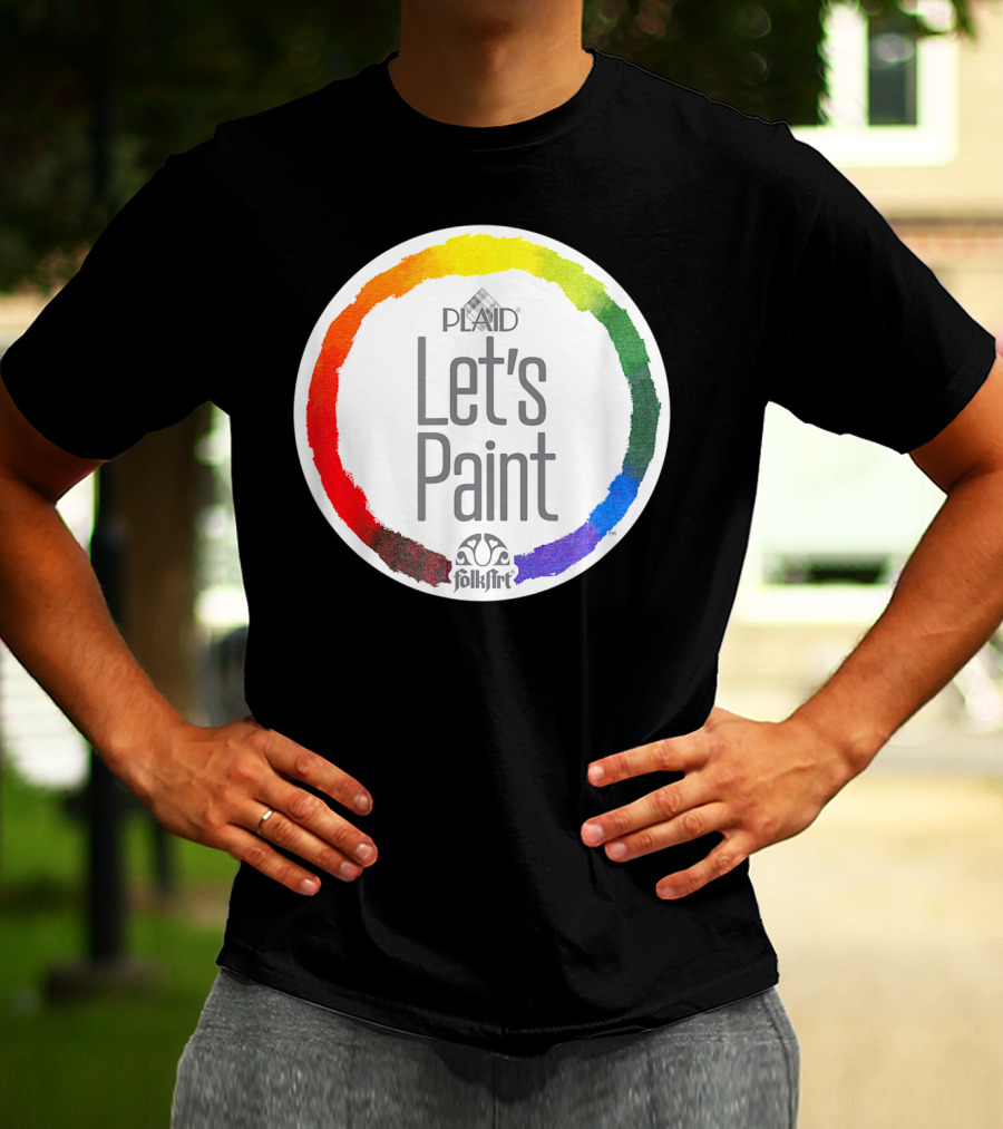 Plaid FolkArt Let's Paint Color Wheel T-Shirt