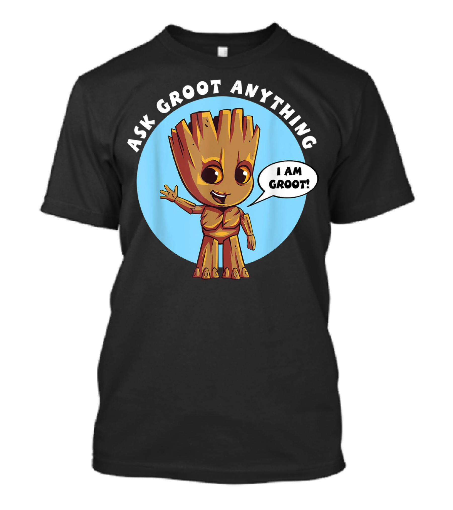 Ask Groot Anything I Am Groot Marvel T-Shirt