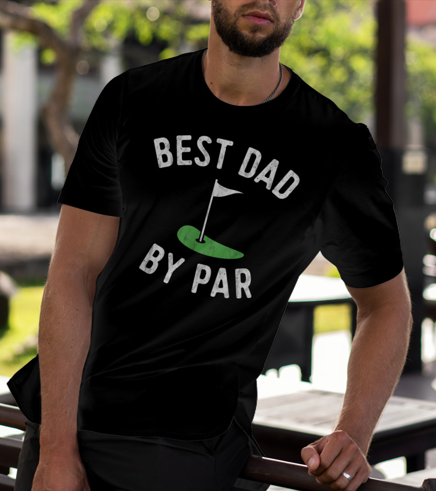 Best Dad By Par Funny Golf Mens T-Shirt