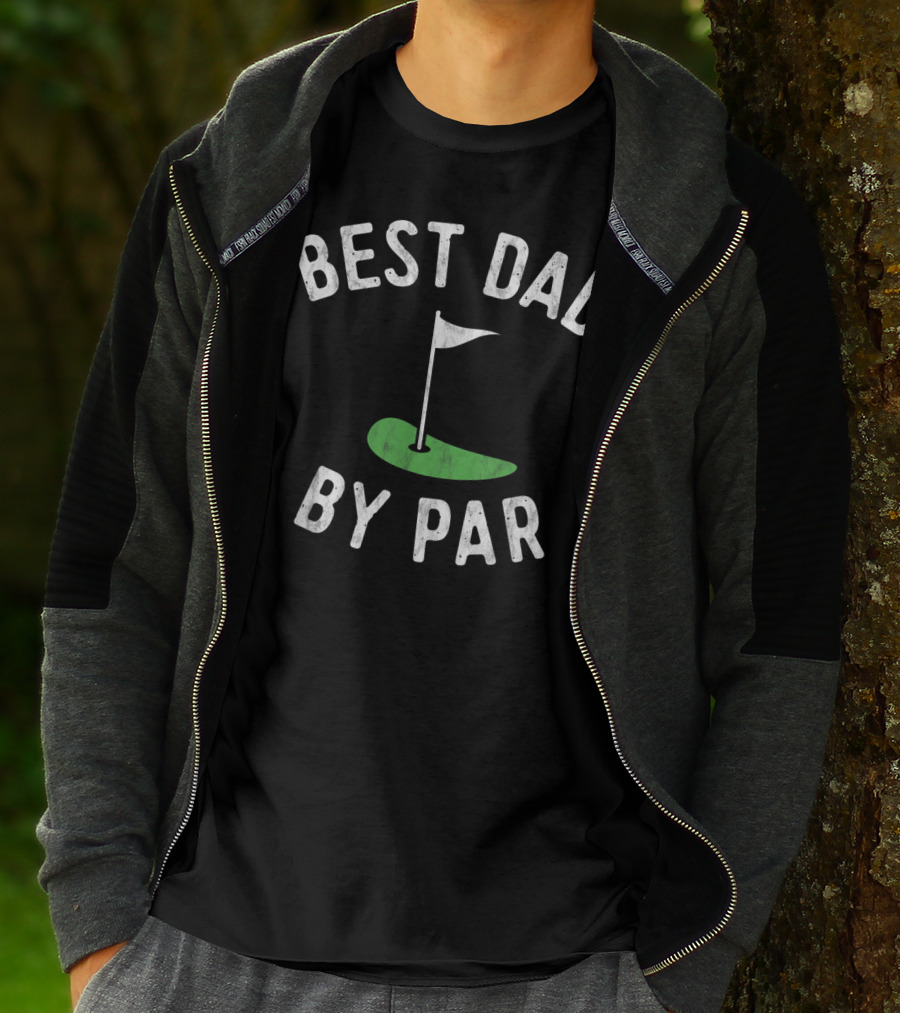 Best Dad By Par Funny Golf Mens T-Shirt