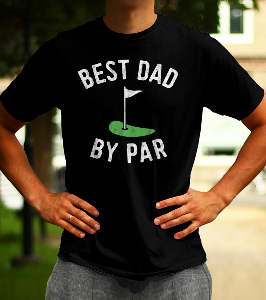 Best Dad By Par Funny Golf Mens T-Shirt