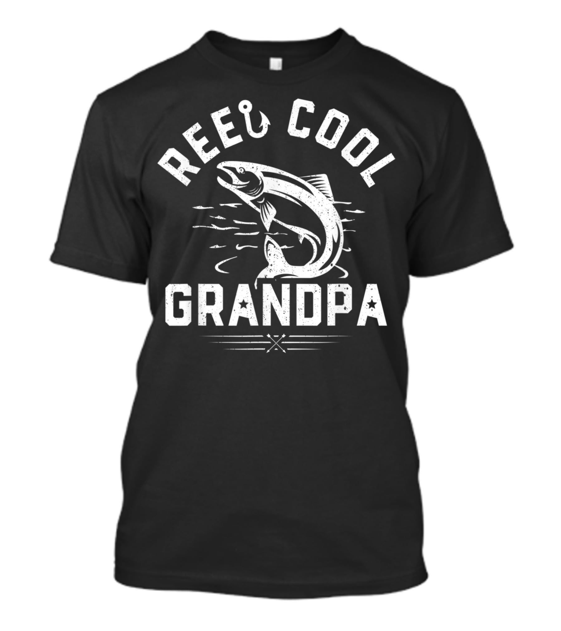 Mens Reel Cool Grandpa Funny Fishing Fathers Catch T-Shirt