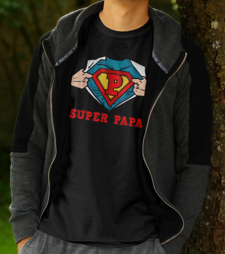 SUPER PAPA SUPERHERO MENS GREAT T-Shirt