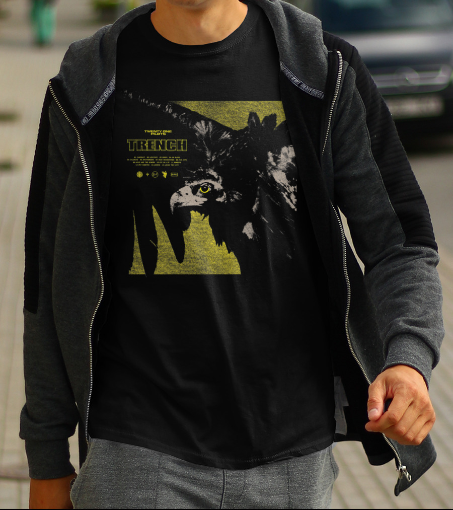 Twenty One Pilots Trench Bird Artwork With Yellow Eye T-Shirt