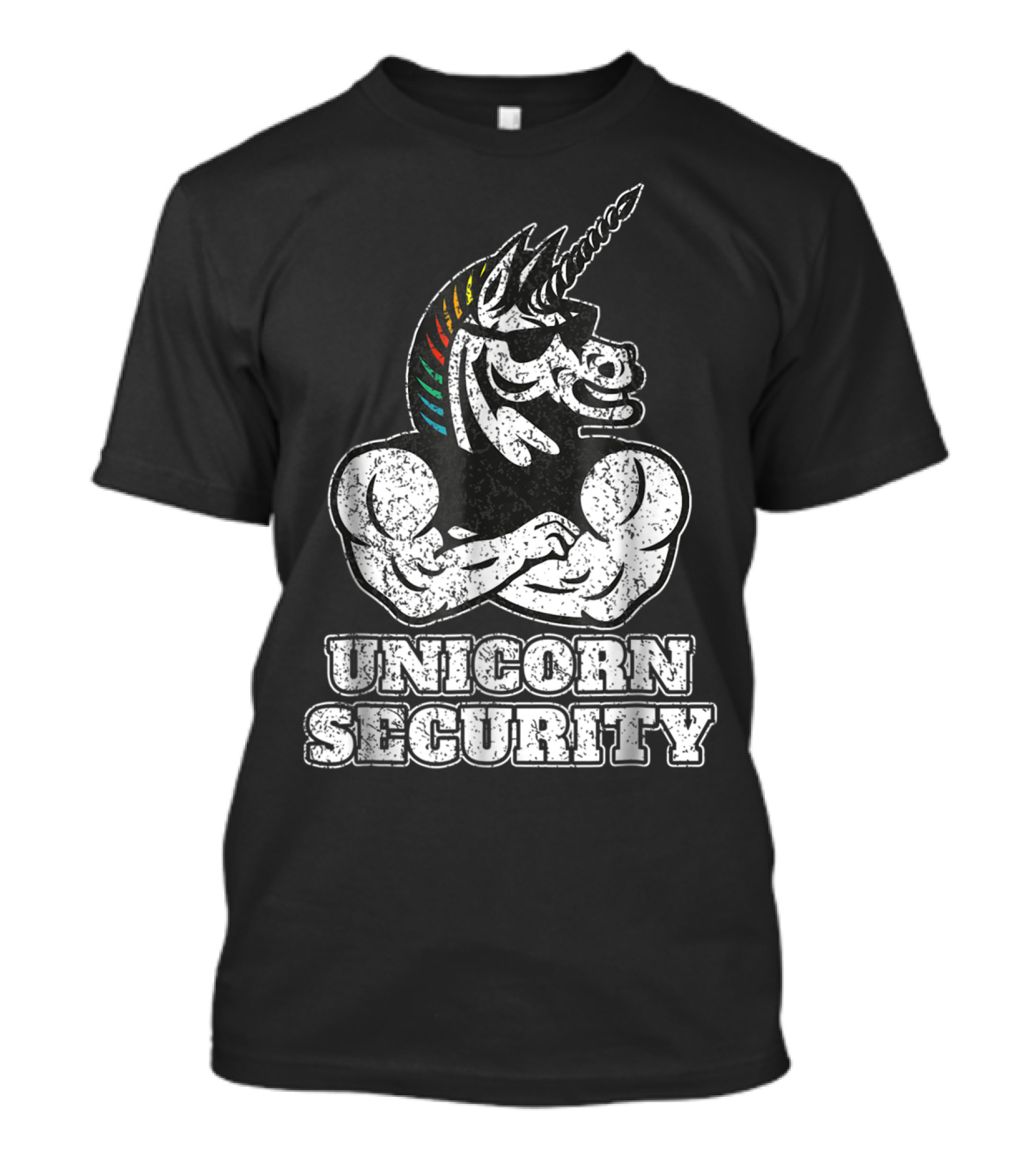 Unicorn Security Funny Unicorn Muscle T-Shirt