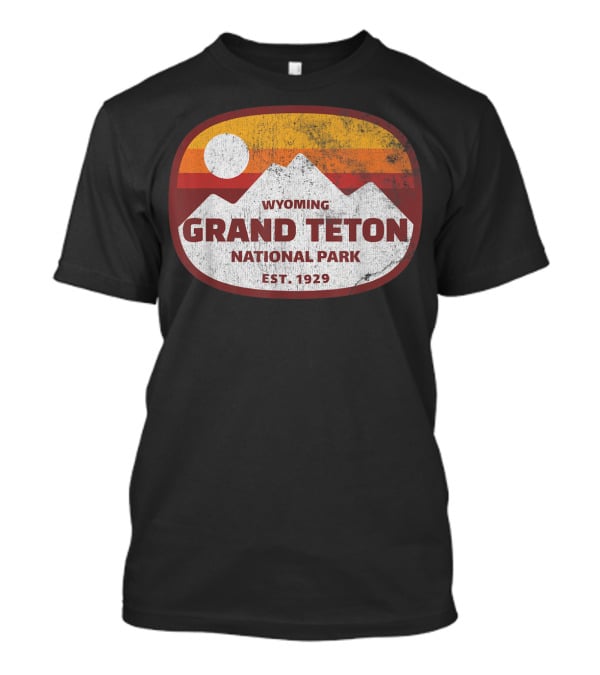 Wyoming Grand Teton National Park Est. 1929 Retro T-Shirt