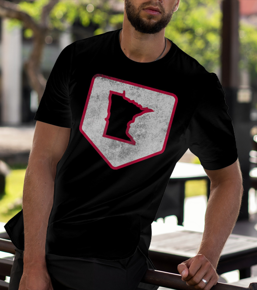 Vintage Minnesota Baseball Home Plate MPLS STP T-Shirt