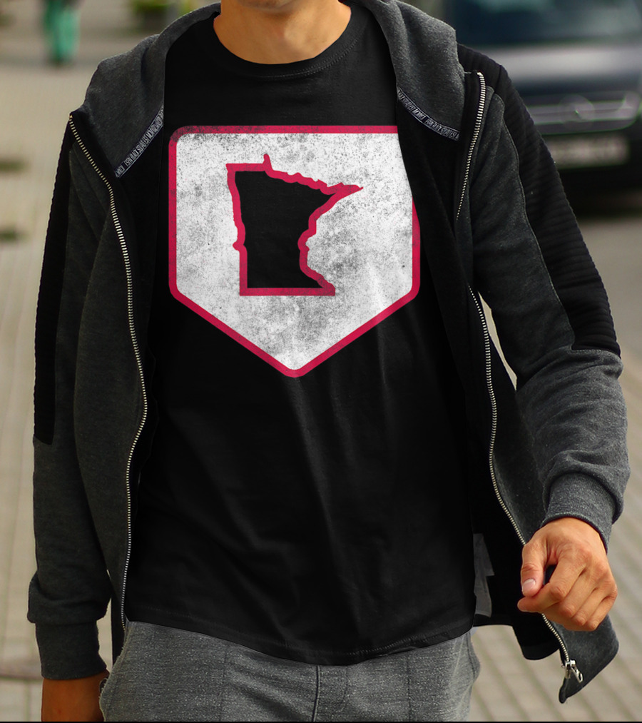 Vintage Minnesota Baseball Home Plate MPLS STP T-Shirt