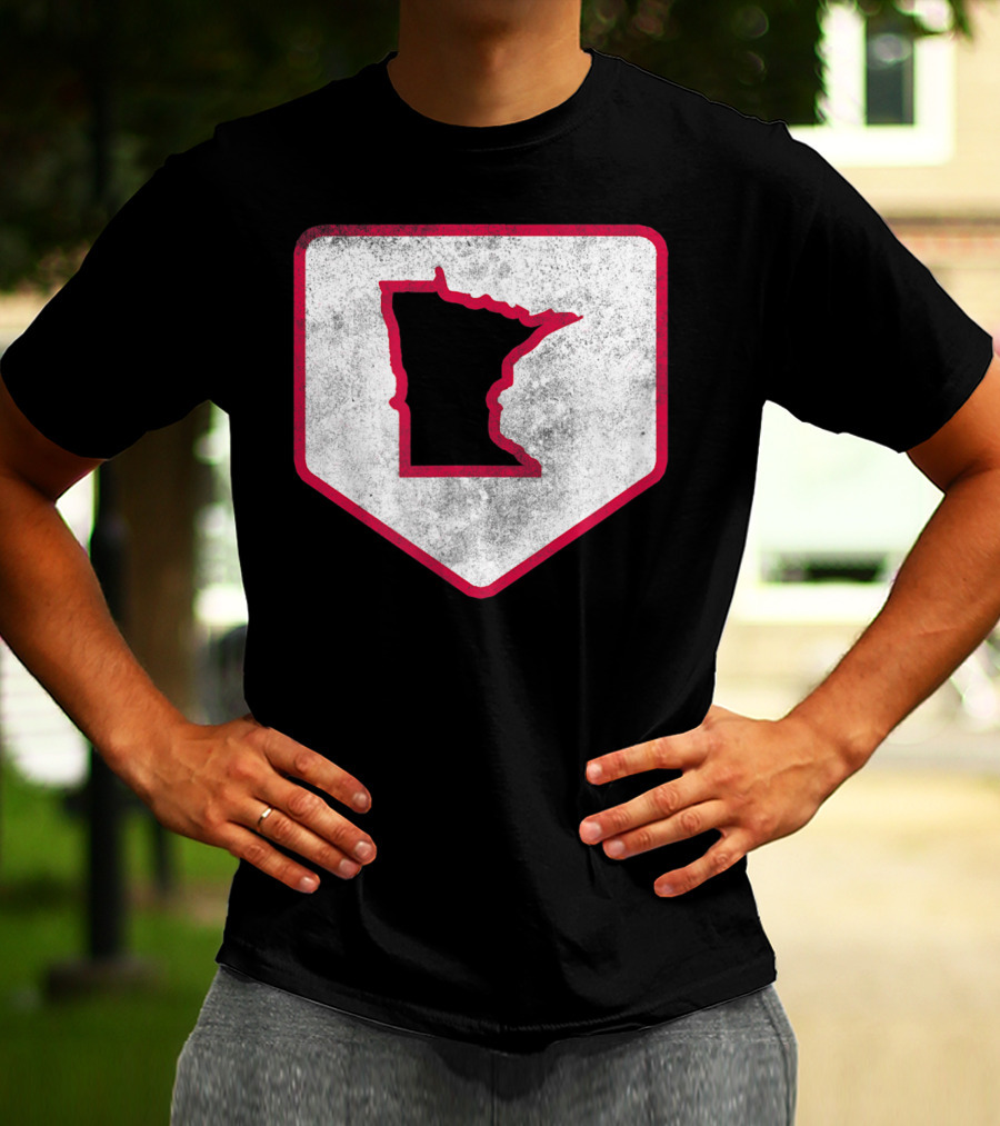Vintage Minnesota Baseball Home Plate MPLS STP T-Shirt